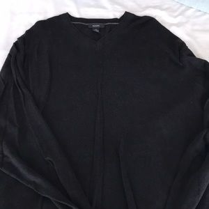Black V neck sweater